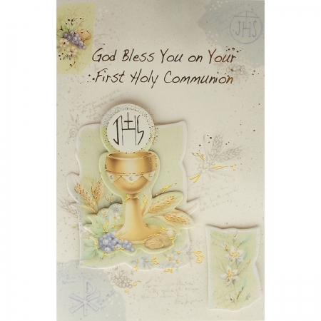God Bless You Communion Card