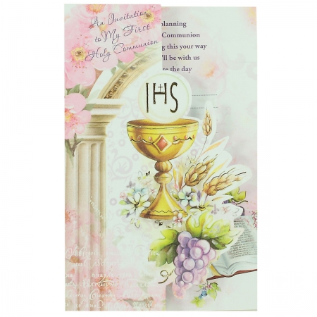 Pack of 12 Folded Communion Invite Card