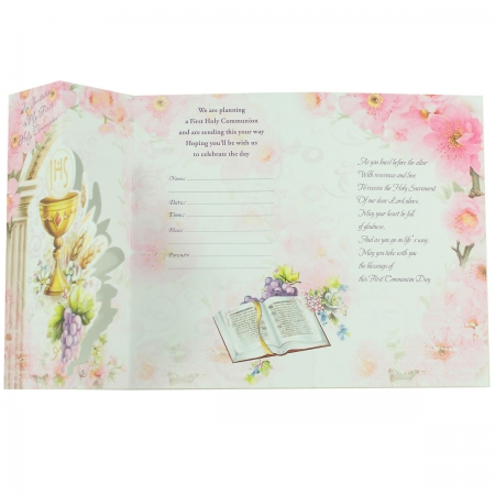 Pack of 12 Folded Communion Invite Card #2