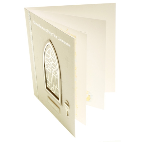 Handcrafted Remembrance of My First Communion Keepsake card #5