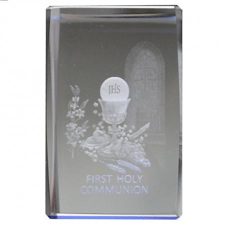 First Holy Communion Gift Glass Paper Weight