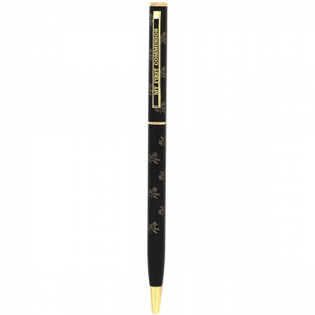 First Holy Communion Gift Pen In Black With Communion Inscription #2