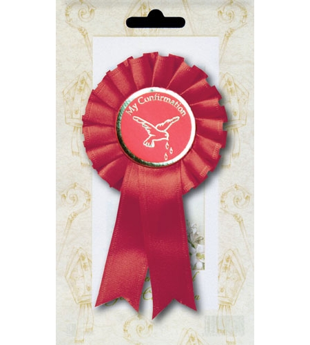 Red Confirmation Rosette