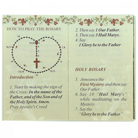 White Communion Pearl Rosary With Instructions Booklet In Presentation Gift Pack #3