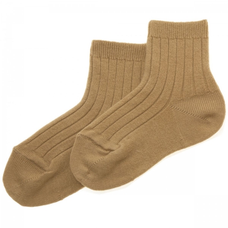 Caramel Brown Baby Boys Dress Socks