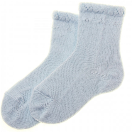 Soft And Warm High Quality Spanish Baby Boys Socks In Blue