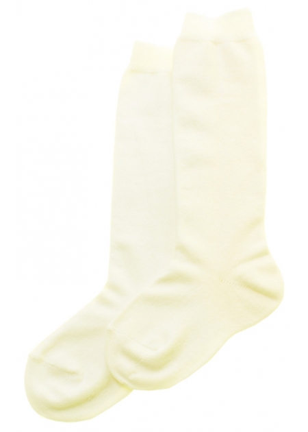 Quality Ivory Knee High Socks Made in Spain