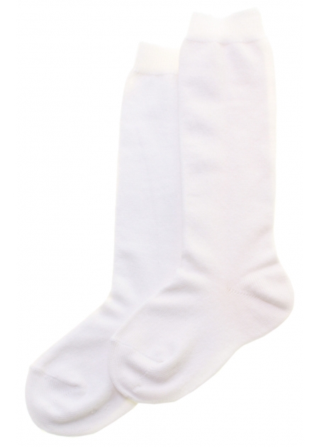 Quality White Knee High Socks Made in Spain