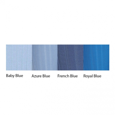 Carlomagno Royal Blue Knee High Double Bow Socks For Girls #3