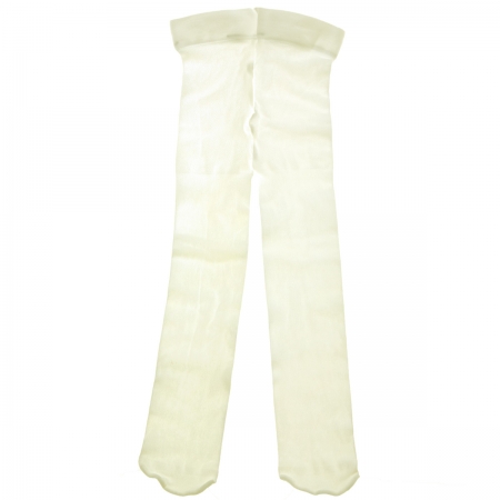 Condor Baby Girls Thin Ivory Tights For Special Occasions