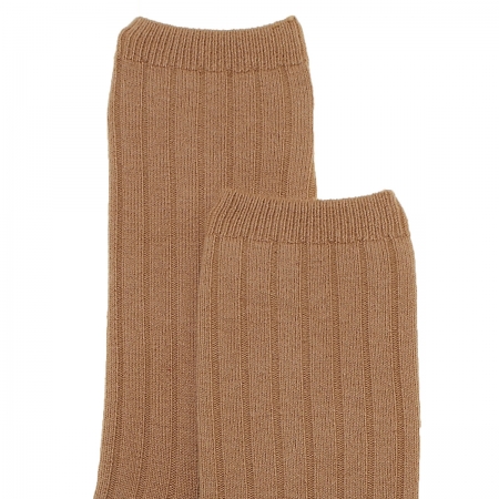 Caramel Brown Knee High Ribbed Socks For Boys And Girls Spanish Socks #2