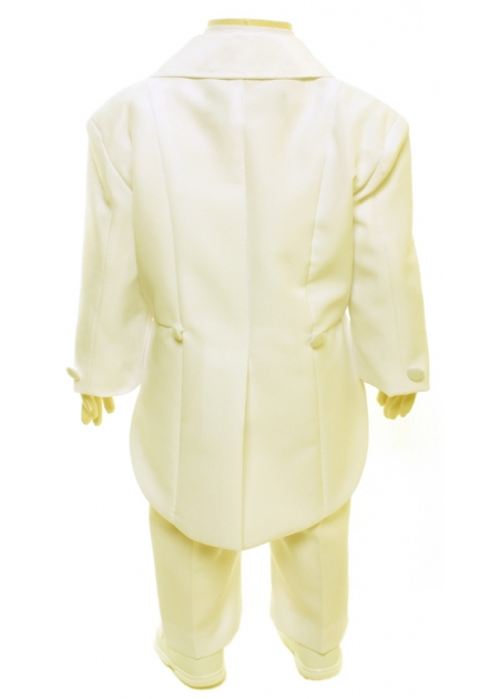 Baby Boys Tail Suit In Ivory #3