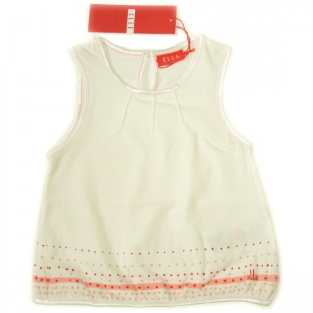 E05534 ELLE girl t shirt in IVORY