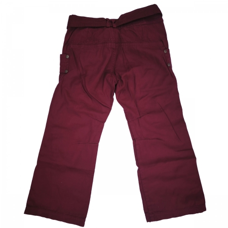 ELLE E14303 Girls Burgundy Trousers With Belt #3
