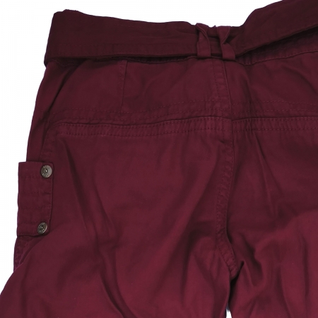ELLE E14303 Girls Burgundy Trousers With Belt #4