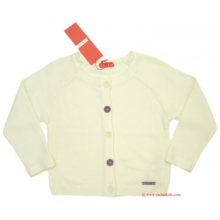ELLE E15644 ivory cardigan