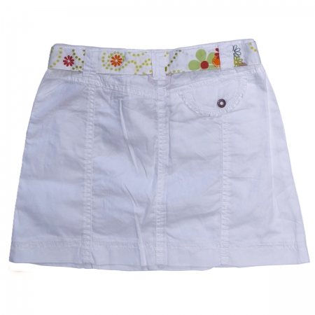 ELLE Girls White Floral Top White Skirt Set #6