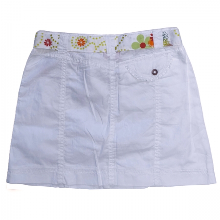 ELLE Girls Lemon Yellow Top White Skirt Set #6