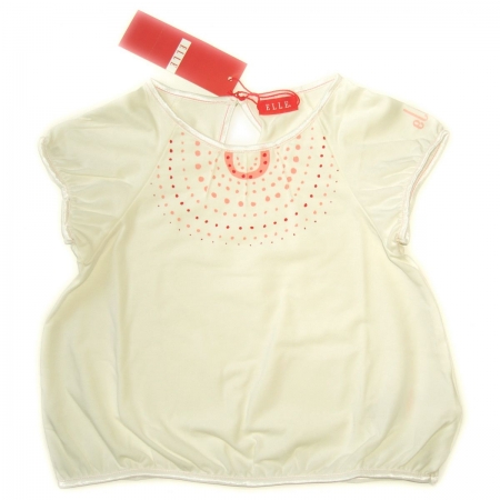 E15695 ELLE girl top in IVORY