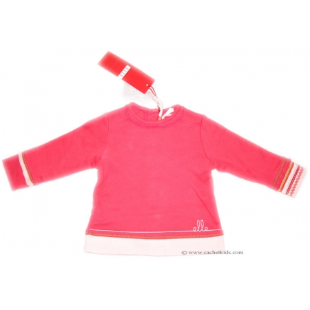 ELLE E95049 baby deep pink long sleeves top