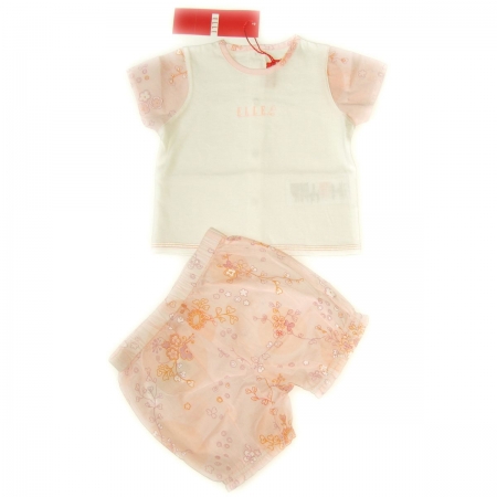 E98033 baby girl Elle set in WHITE
