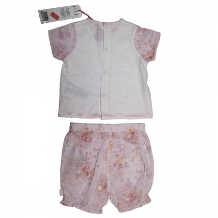 E98033 baby girl Elle set in WHITE #2