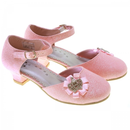 Princess Glitter Girls Pink Party Shoes