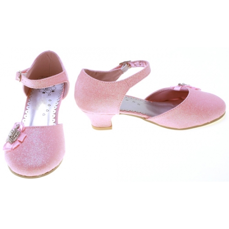 Princess Glitter Girls Pink Party Shoes #2
