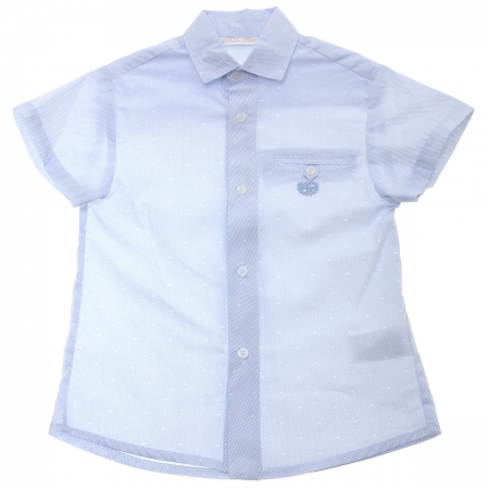 Dolce Petit Spring Summer Boys Blue Pattern Shirt Blue Shorts Set #3