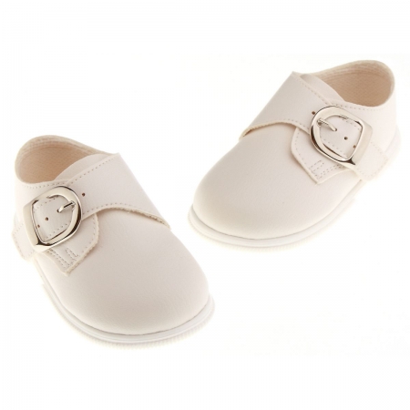 Baby Boys Ivory Shoes Buckle Fastening