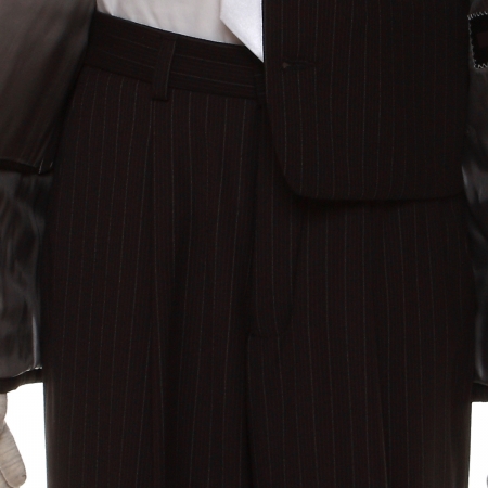 Premium quality boys black pinstripe suit #6