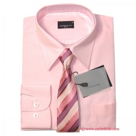 Boys Shirt High Quality Boys Pink Shirt With Tie