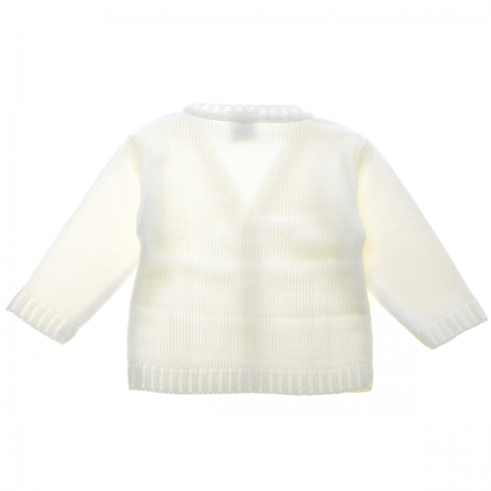 Baby Boys Ivory Cardigan Cable Twist Pattern #2