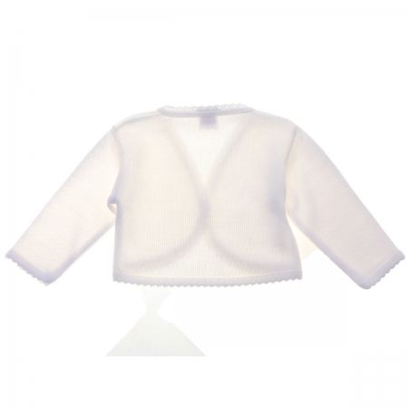 Made in Portugal Baby Girls White Bolero #2