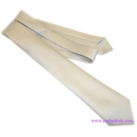 Boy tie in silver