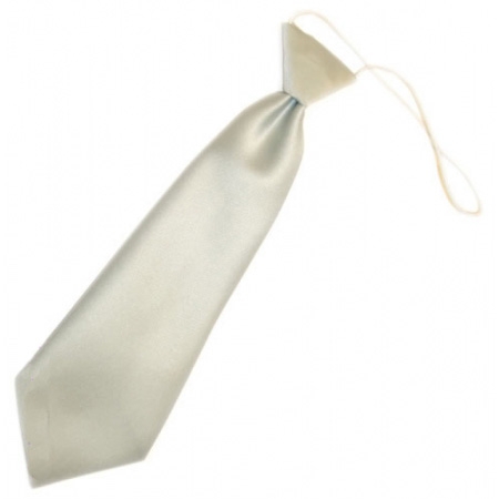 Baby boy silver tie