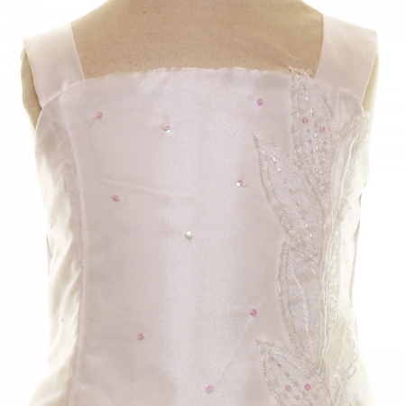 Girls Ivory Dress With Ivory Bolero #3