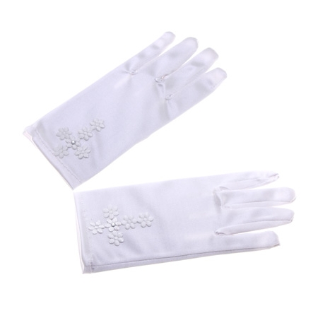 Daisy Flowers Cross Communion Gloves