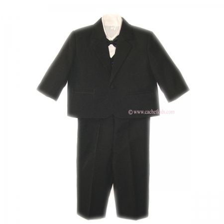 Baby boy black dinner jacket set baby wedding outfit