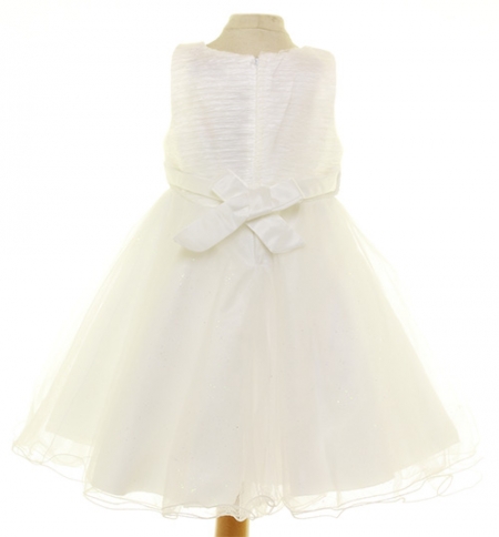 Special Occasions Ivory Dress With Ivory Bow #3