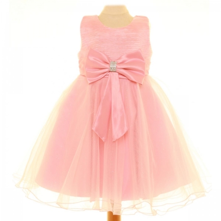Special Occasions Pink Dress With Pink Bow