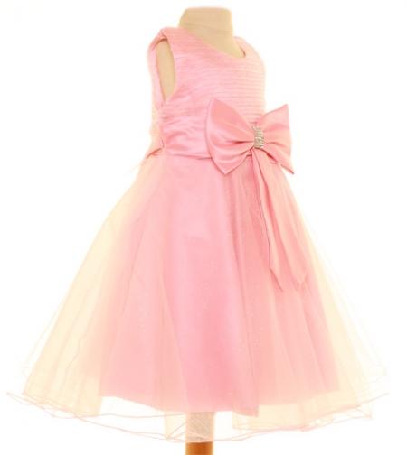 Special Occasions Pink Dress With Pink Bow #2