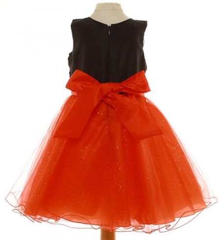 Special Occasions Sales Red Dress With Black Top Red Bow #3