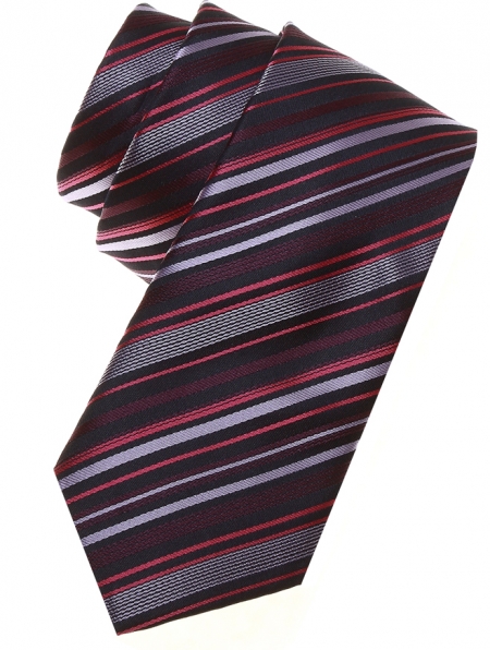 5 To 16 Years Boys Tie in brown Or purple Or lilac Or red Or black stripes