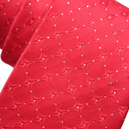 Boys Fashion Tie In Red With Silver Dots For 5 To 16 Years #2