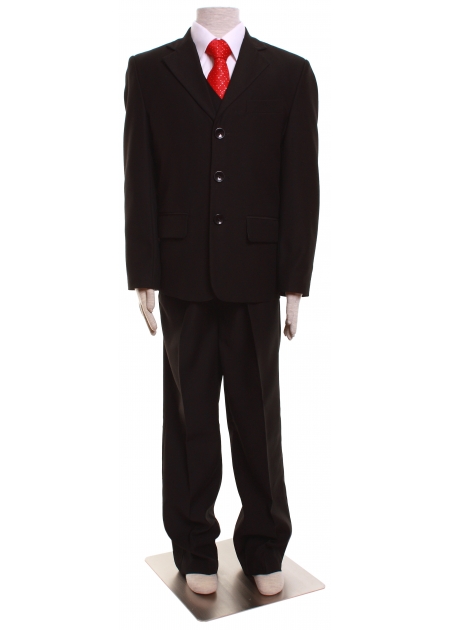 Boys black five piece suit set