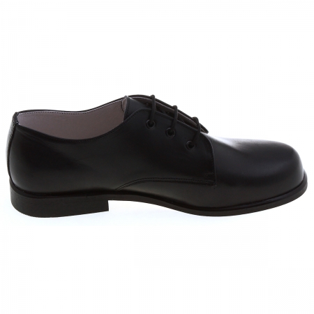 Hand made junior boys black leather shoes #2
