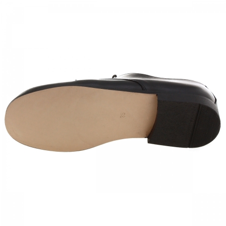 Hand made junior boys black leather shoes #3