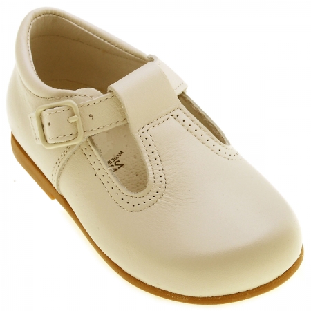 Hand made Spanish baby ivory shoes unisex