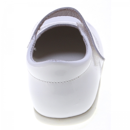 Spanish Girls White Leather Shoes For First Walker #5